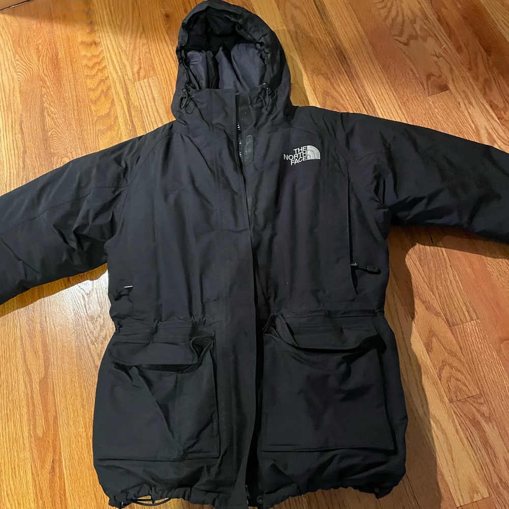 North Face Women’s XL Goose Down Parka Jacket RARE design VINTAGE